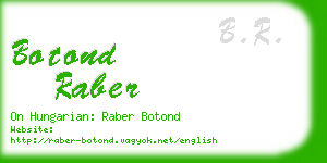 botond raber business card